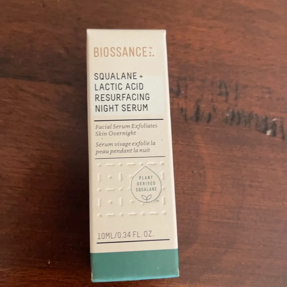NWT Mini Biossance Squalane & Lactic Acid Night